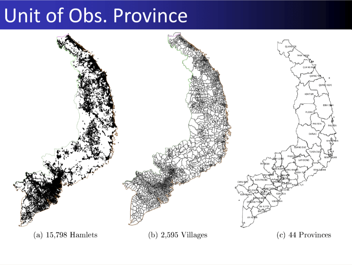 Temporal trends in Vietnam War data