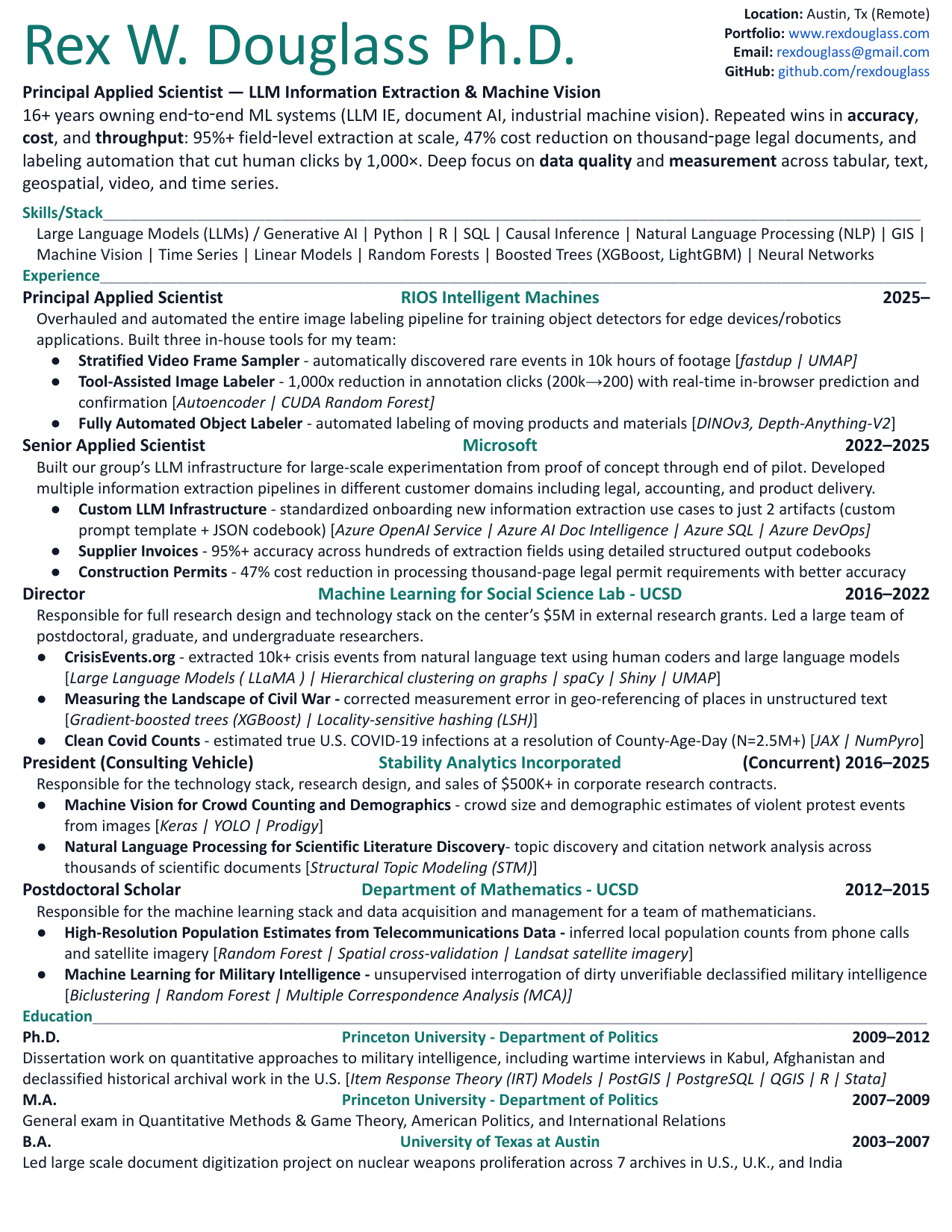 Résumé preview